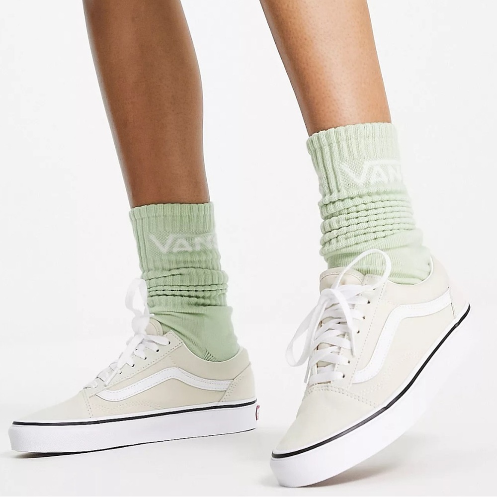 Vans Old Skool sneakers in turtledove white